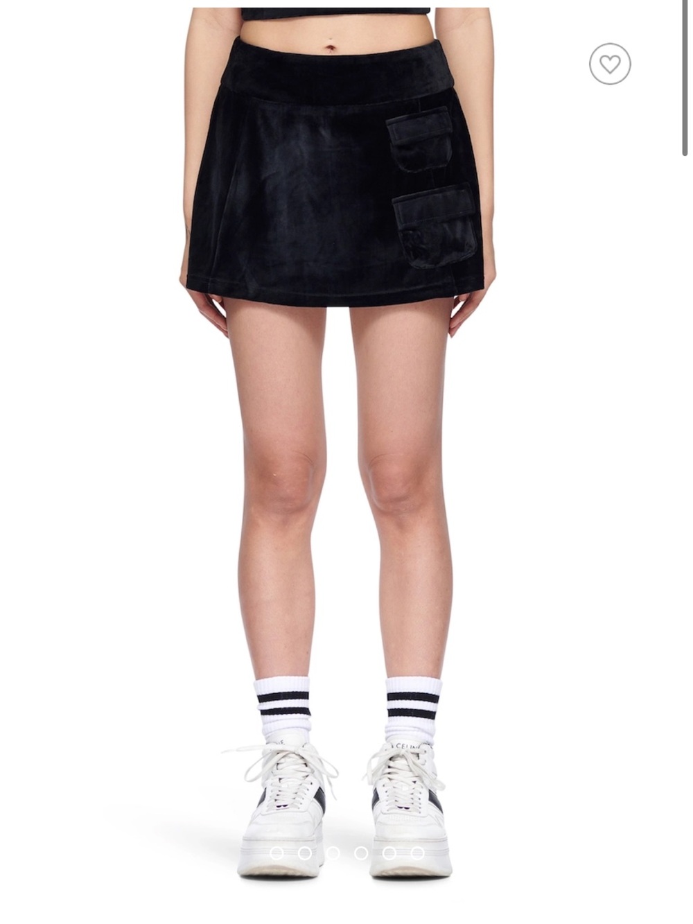 NIA Mulholland velour skort Size L